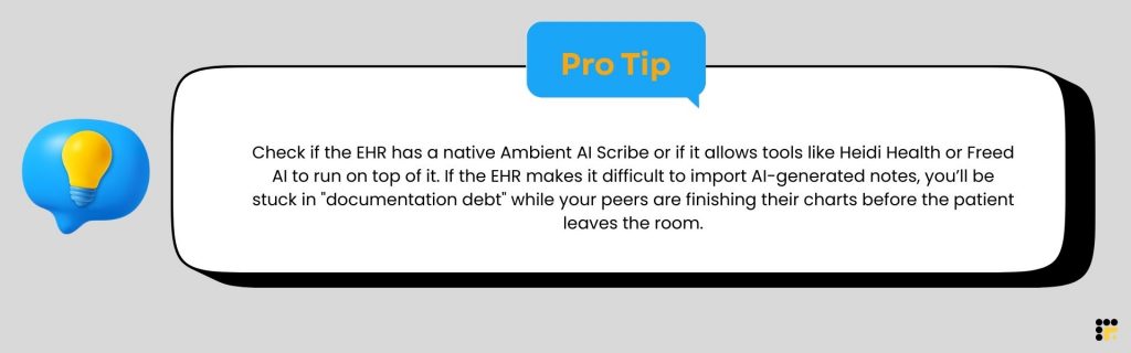 pro tip for choosing ai scribe in ehr