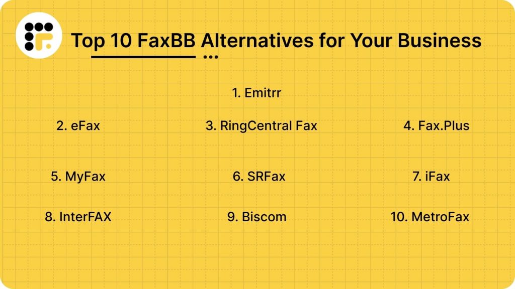 Top 10 FaxBB Alternatives for Your Business