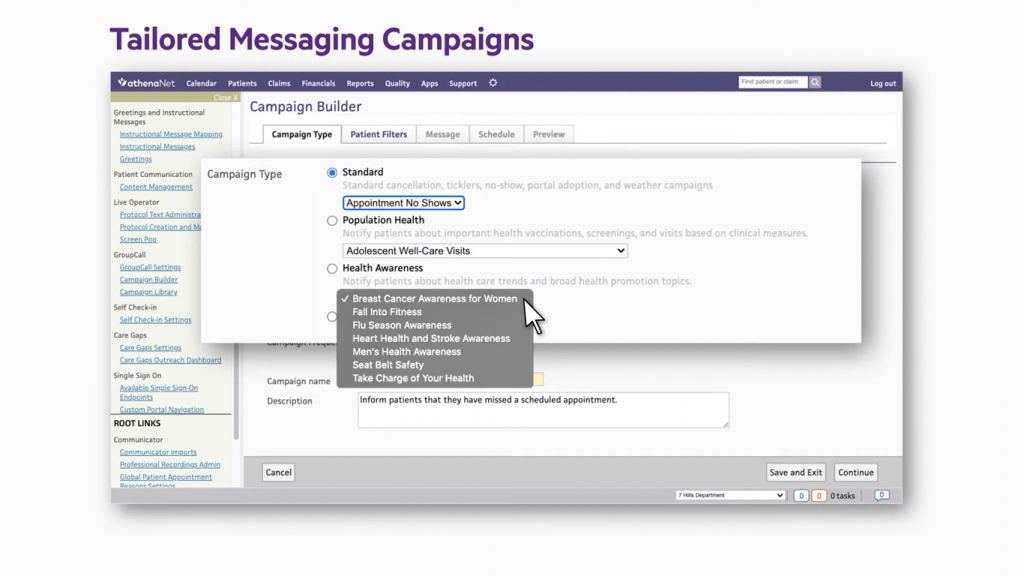 Tailored Messaging Campaigns
