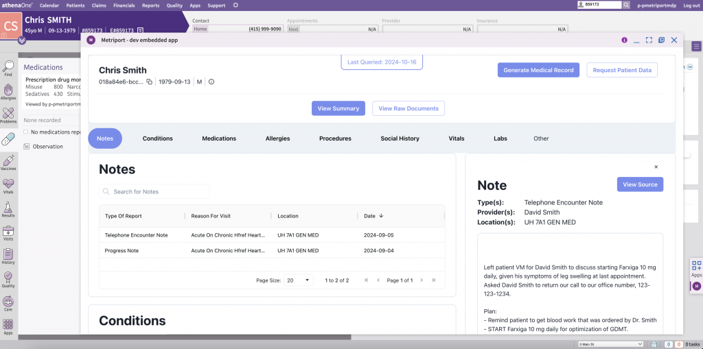 athenahealth dashboard image