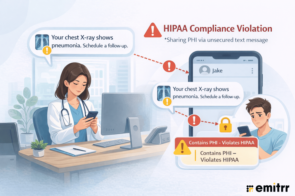 Risk of Sending PHI Through Standard SMS