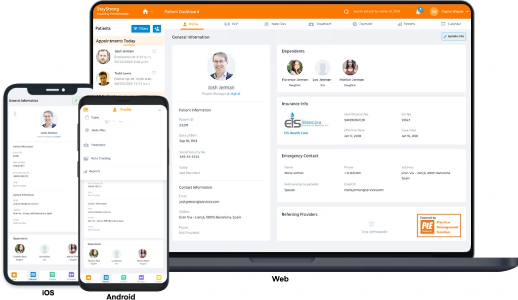 PtEverywhere dashboard