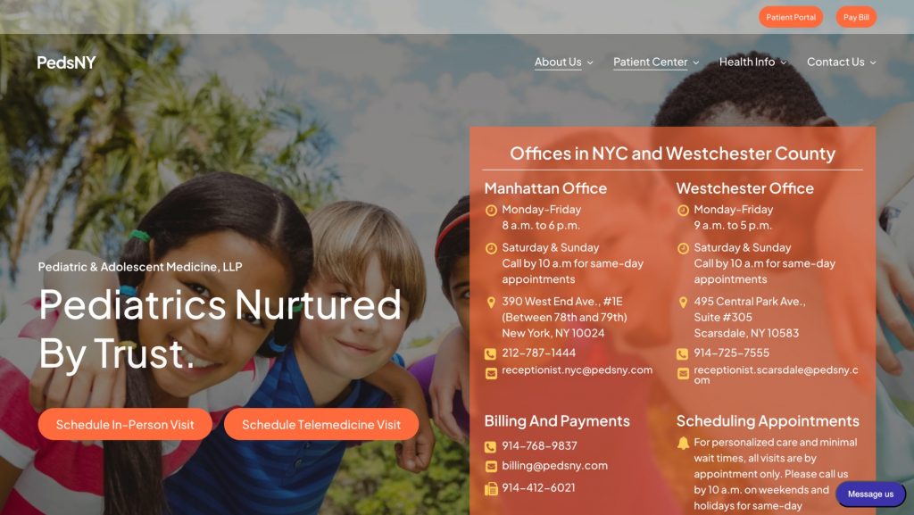 PedsNY Homepage