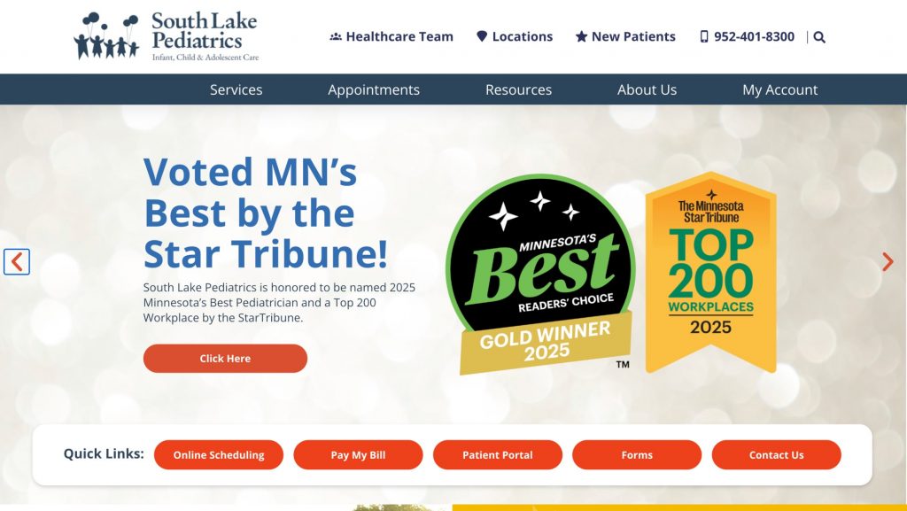 South Lake Pediatrics Homepage