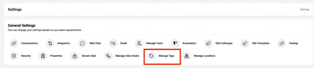 Manage AI Tags in Emitrr Dashboard