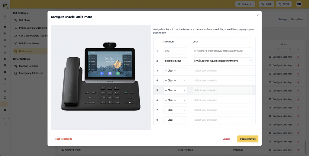 Configure BLF and Speed Dial on Provisioned Deskphones