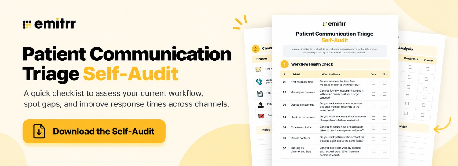 Patient Communication Triage Self-Audit