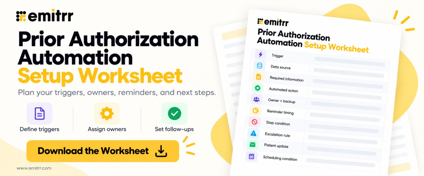 Prior Authorization Automation Setup Worksheet
